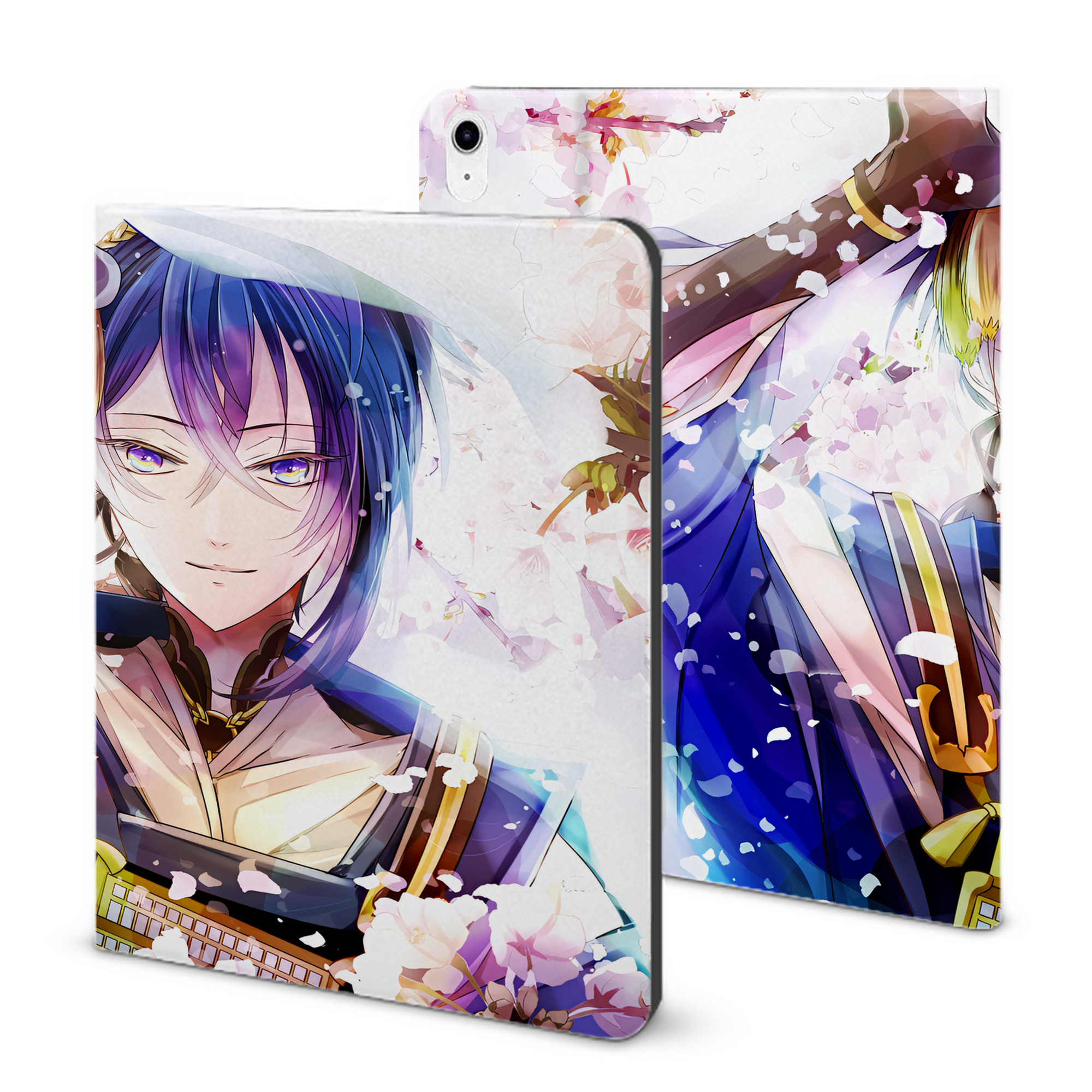 （画像用） 刀剣乱舞 Touken Ranbu IPad ケース ブック型 PUレザー TPU 耐衝撃 軽量 薄型 ペン収納なし 全面保護 IPad 各モデル対応